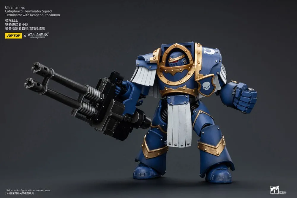 Warhammer The Horus Heresy Action Figure 1/18 Uitramarines Cataphractii Terminator Squad Terminator with Reaper Autocannon 14 cm